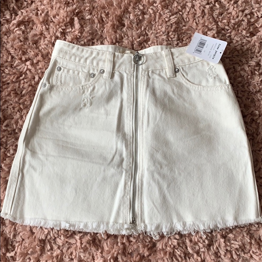 Free people jean skirt